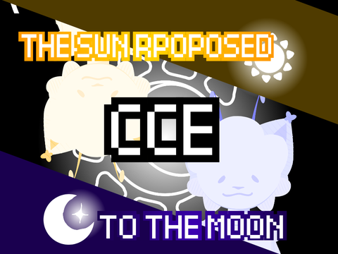 ⋆｡‧˚ʚ the sun proposed to the moon // cce