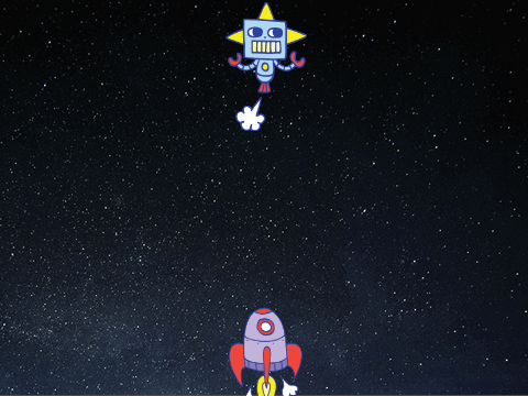 宇宙ロボットシューティング