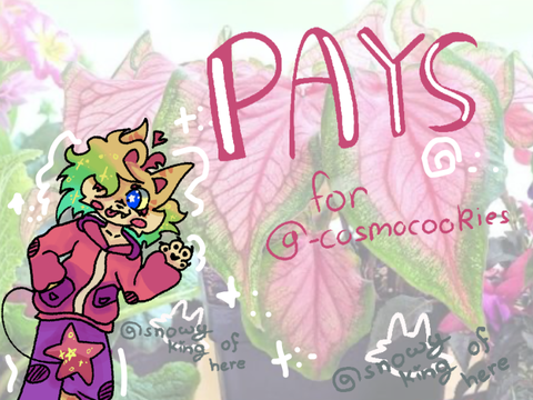 ⋆.˚ [ Wip ] Pays for -cosmocookies- 