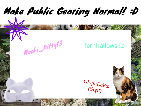 Make Public Gearing Normal! Remix and sign! remix remix