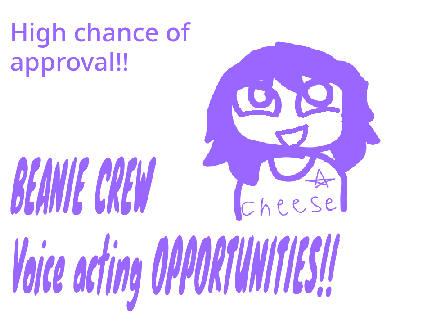 BEANIE CREW! - VOICE ACTING OPPORTUNITIES