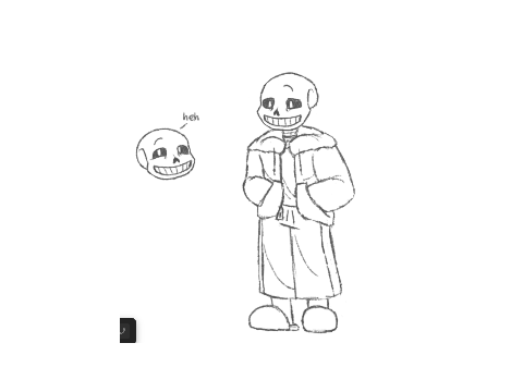 I guess I finally learnt how to draw Sans lol