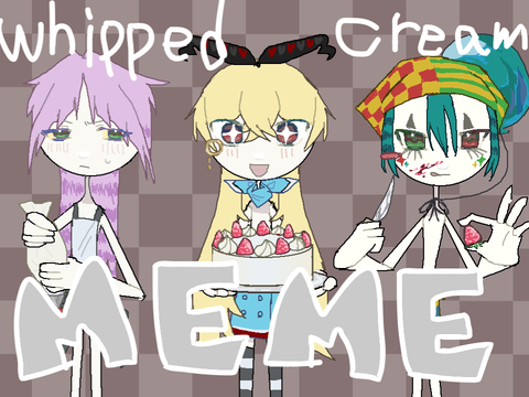 ⭐︎ whipped cream MEME ⭐︎