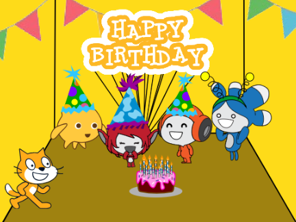 Scratch Cat's Surprise Party #scratchcat #scratchweek