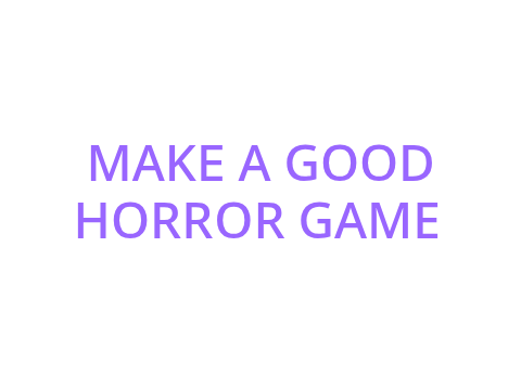 horror game challnge