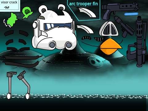 Angry Birds STAR WARS II clone sprites