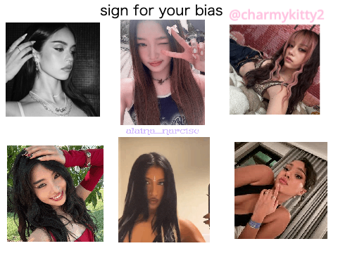 sign for your bias (my remix)