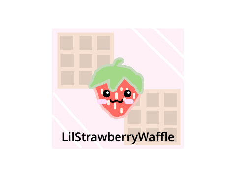 pfp for @LilStrawberryWaffle