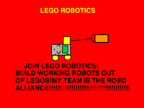 JOIN LEGO ROBOTICS!!