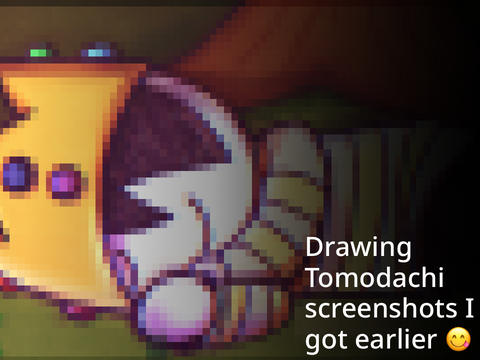 drawing my favorite tomodachi screenshots