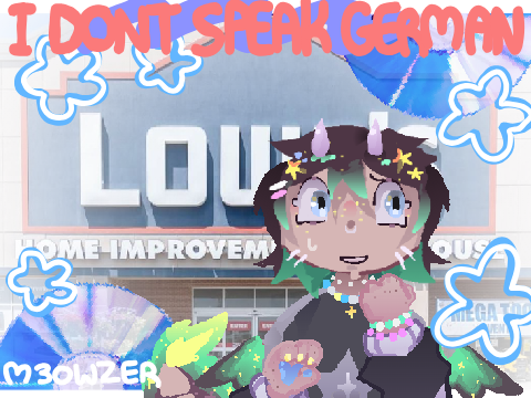 i dont speak german (˶>⩊<˶) animation meme