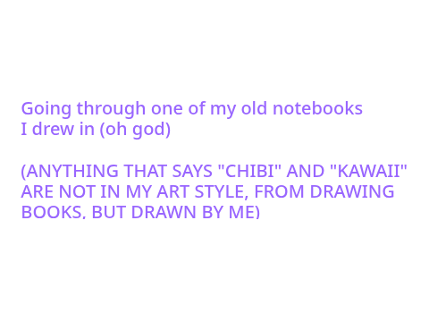 Going through one of my old notebooks I drew in