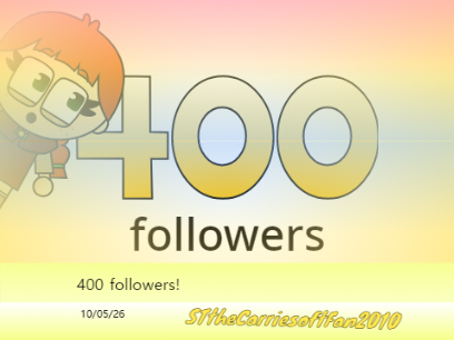 400 followers!