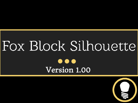 Fox Block Silhouette