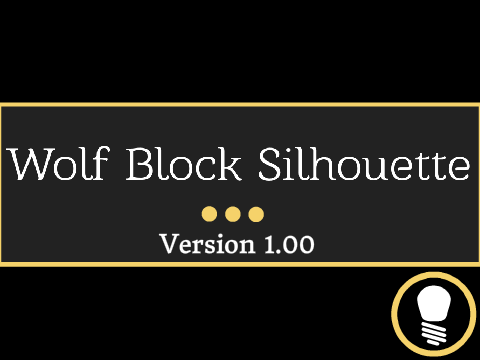 Wolf Block Silhouette
