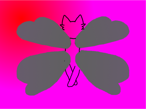 Random winged cat