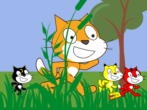 Add yourself running with Scratch Cat! e3 added