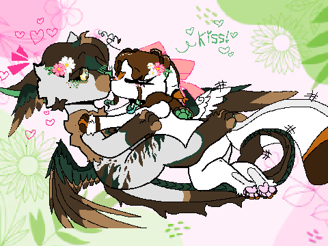 ♡ Mini art dump me and my boyfriend!♡ 