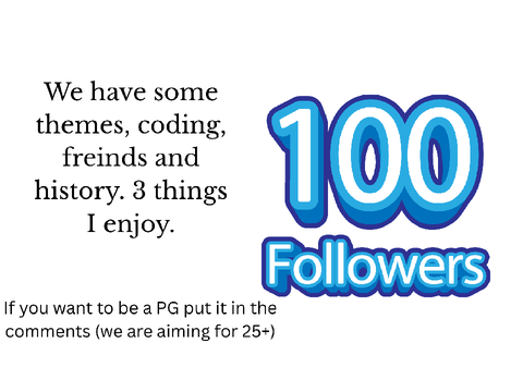 100 follower contest