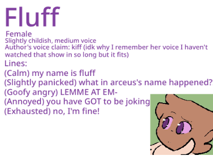 FLUFF AUDITION