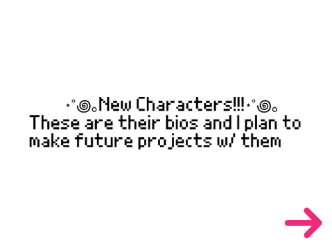 ⋆˚꩜｡New characters⋆˚꩜｡