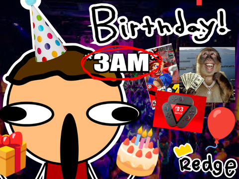 ITS MY BIRTHDAY! #Animations #Redge #B-day #Scratch #Anim