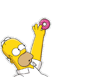 Homer drops his donut