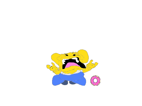 Homer Drops His Donut but my take