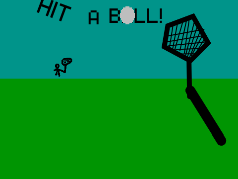 hit a ball 