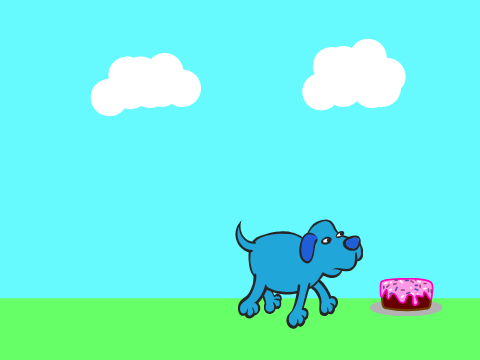 The Dog and the Cake