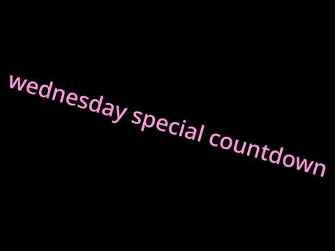 wednesday special countdown