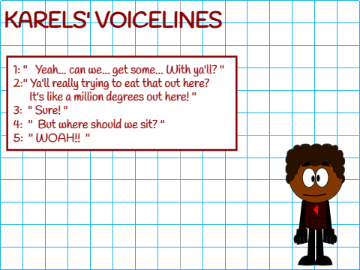 (Heh deep voice guy) Karel voicelines