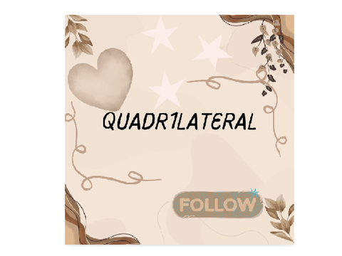 ORDER FOR QUADR1LATERAL