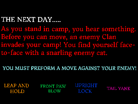 Warrior Cats Text Adventure remix
