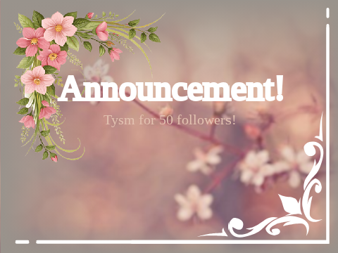 A Little Announcement for You!!