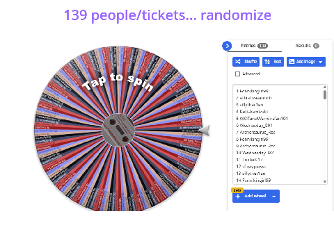 raffle results