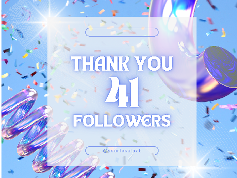 40 FOLLOWER SPECIAL!
