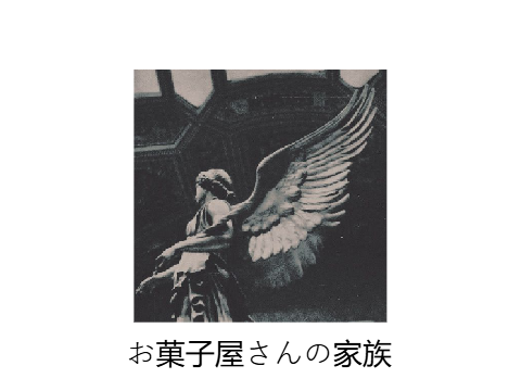 お菓子屋さんの家族 - family tree