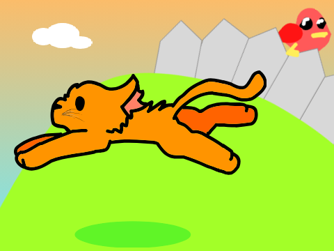 cat run animation
