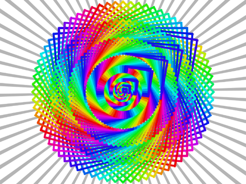 Spiral Square Pattern