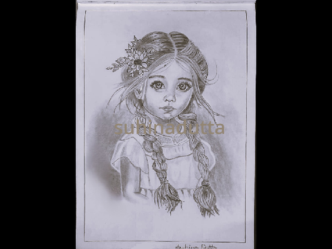 Step-By-Step Pencil Sketch of a Girl