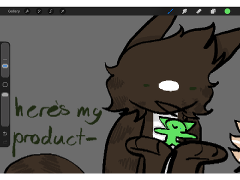 My cat made an ickygreen plush