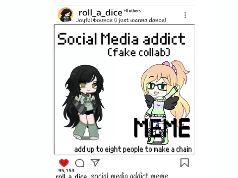 Social Media Addict Meme // Fake Collab Chain  remix