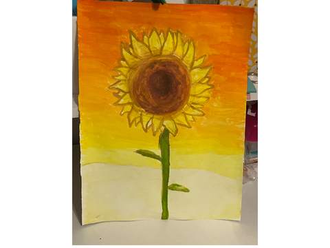 Sunflower Watercolor painting