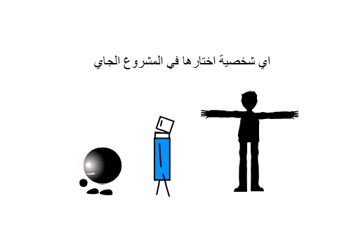 اي شخصية اختارها في المشروع  الجاي