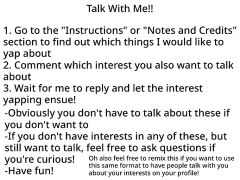 Talk With Me!