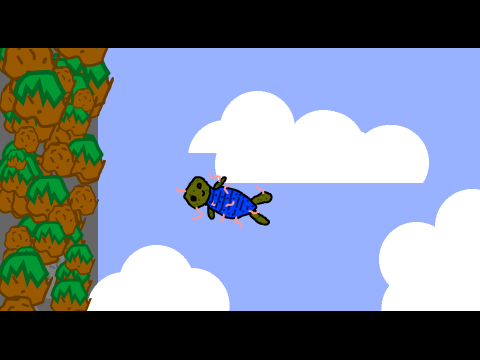 Fat falling WORMTURTLETHINGY