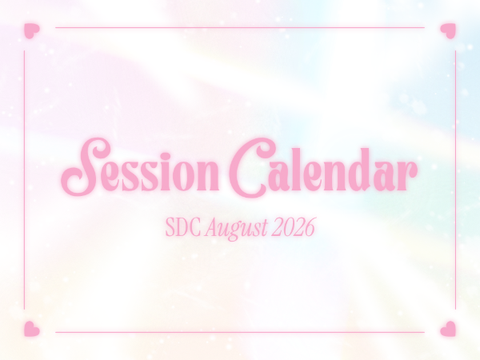 Session Calendar ♥︎ SDC August 2026