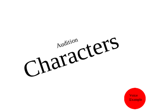 My Voice Audition -for- The Outsiders 