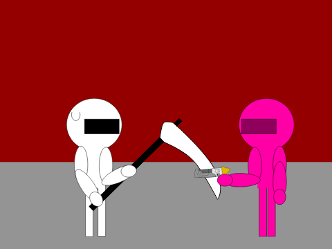 uncolored and colored